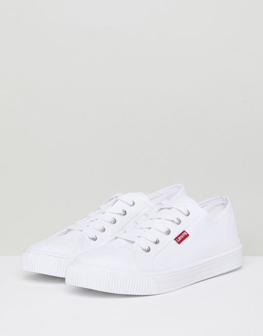 All white hot sale levis shoes