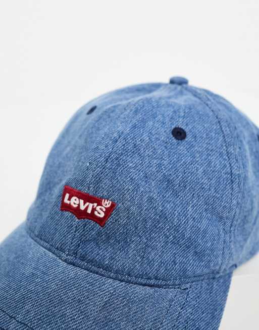 Levi's Women's Denim Baseball Cap - Adjustable Batwing Logo Hat, 100% Cotton