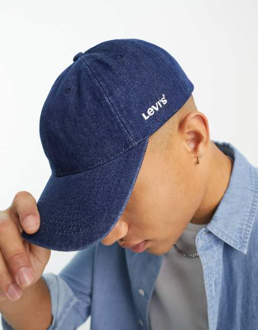 Levi s cap in navy blue with side logo ASOS