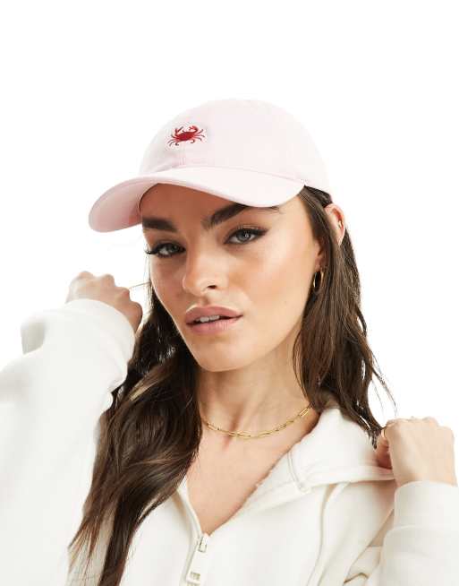 Levi's cap with crab and backtab logo in pink | ASOS