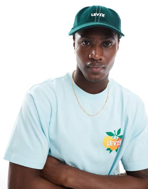 Levi s cap with logo and contrast stitch in green ASOS