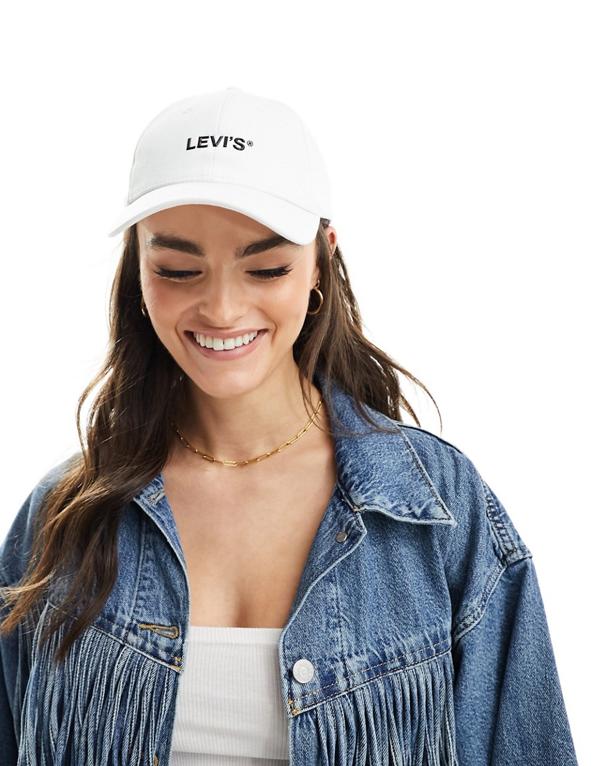 Levi's cap with logo in white