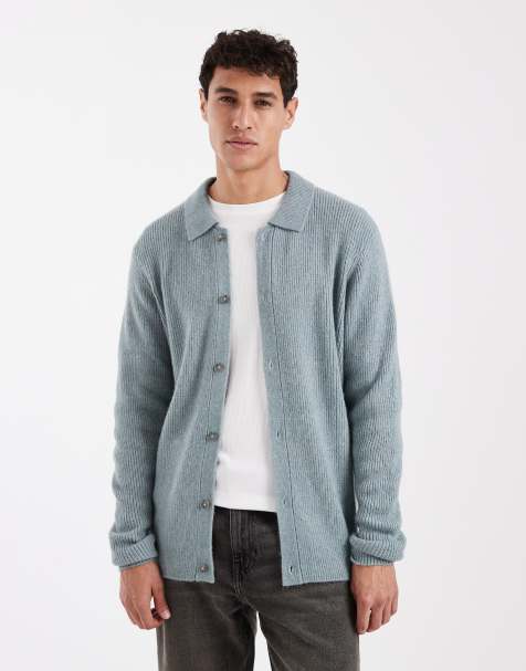 Levi's - Cardigan in maglia stile polo grigia con bottoni - view 1
