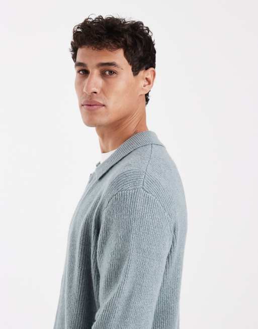 Levi's - Cardigan in maglia stile polo grigia con bottoni, 4 di 5