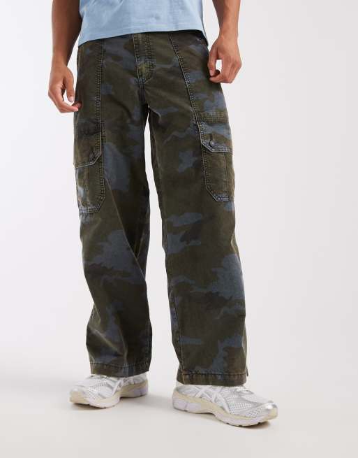 Levi's - cargo extra baggy en camuflaje azul y verde, 2 de 5