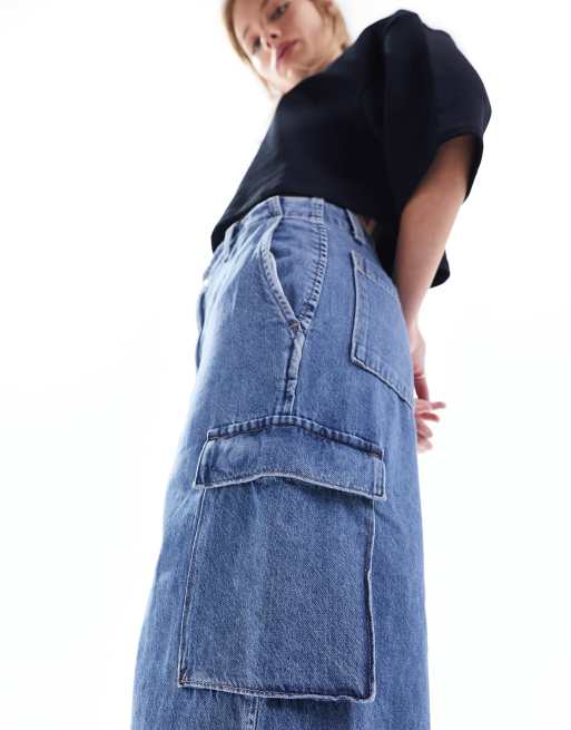 Levi denim hotsell wrap skirt