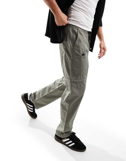 Levi's - Cargo multitasche grigi con zip per accorciarli