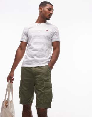 Levi's Carrier Cargo 2 Canvas Shorts In Green