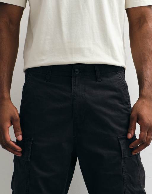 Levi's carrier cargo canvas shorts in black, 4 of 5