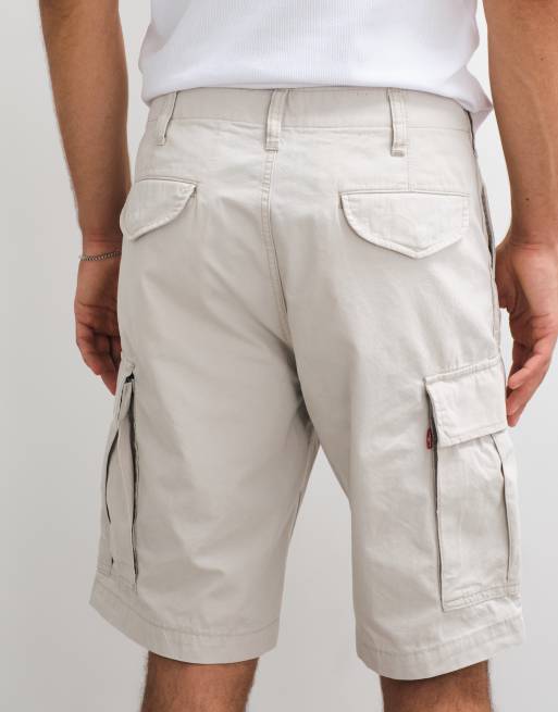 Levi's - Carrier - Cargoshort in licht stone, 4 van 5