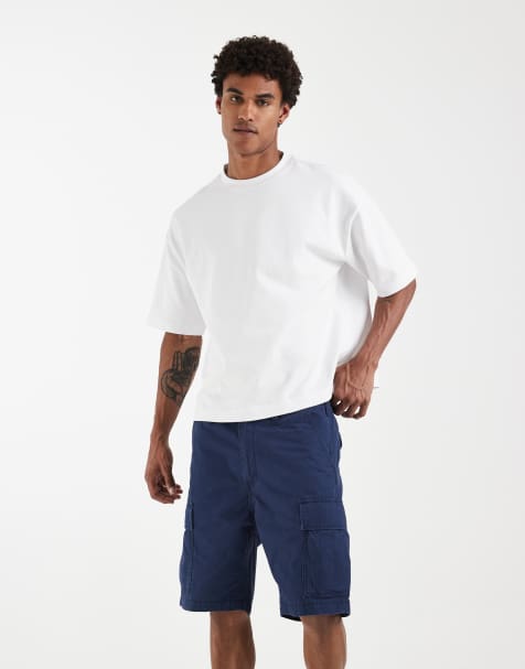 Levi's - Carrier - Cargoshort in marineblauw - view 1