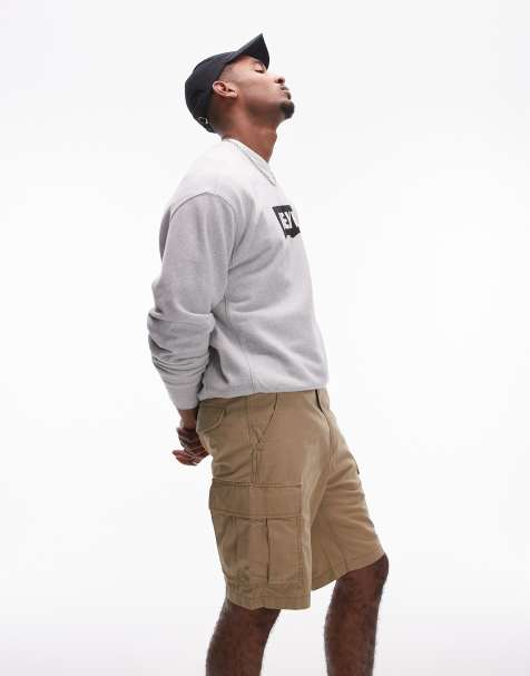 Levi's - Carrier - Gyldenbrune cargoshorts i kanvas - view 1