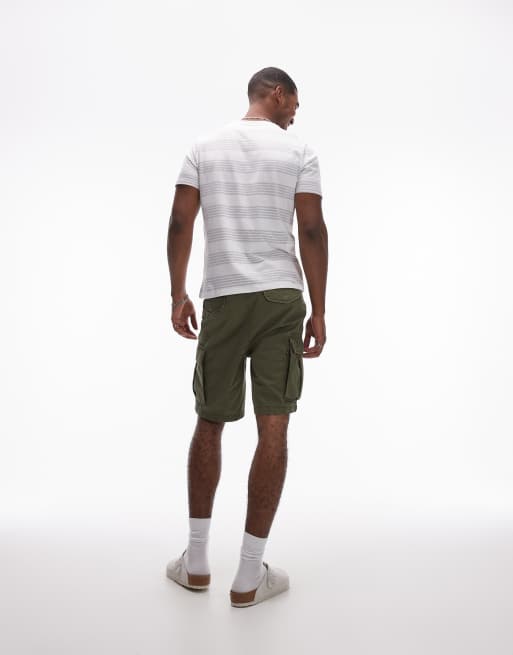 Levi's - Carrier - Mørkegrønne cargoshorts i kanvas, 4 af 5