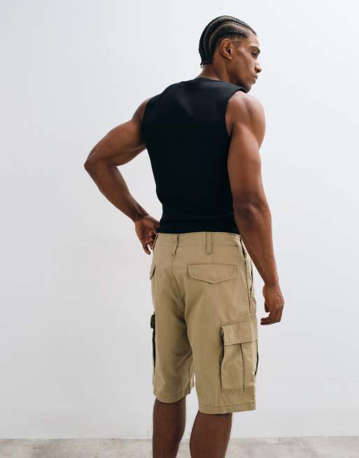 Levi's - Carrier - Pantaloncini cargo color cuoio in tela, 4 di 5
