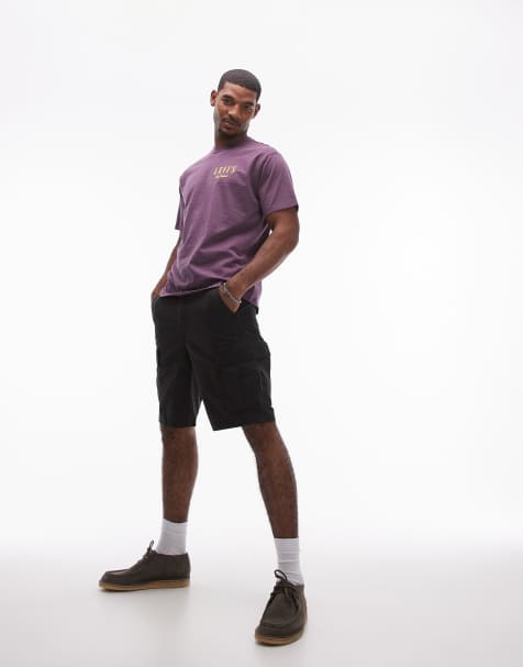 Levi's - Carrier - Sorte cargoshorts i kanvas - view 1