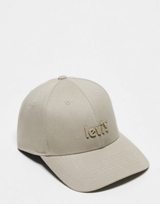 Levi's cap in tan with poster logo - ASOS Price Checker