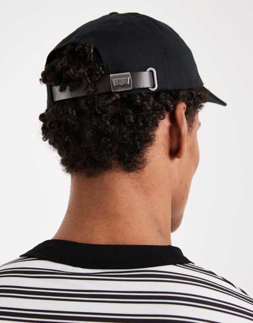 Levi's - Casquette de baseball classique en sergé avec étiquette rouge - Noir, 2 de 3
