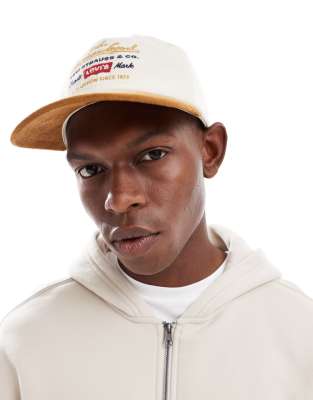 Levi's - Casquette de baseball décontractée style dad avec inscription American Legend - Écru-Neutre