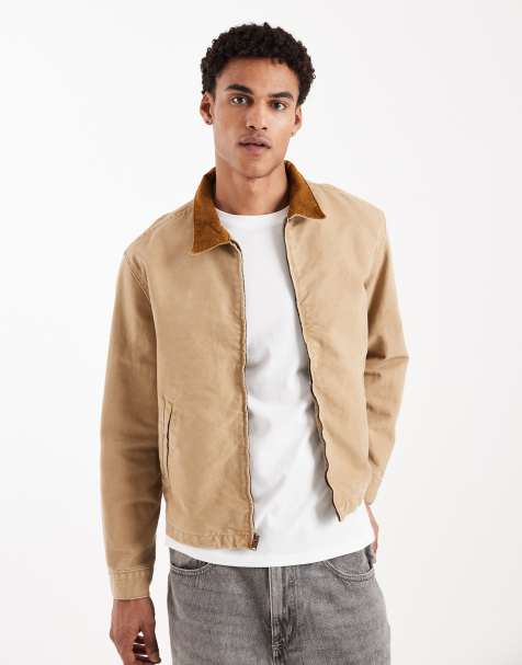 Levi's castro worker denim jacket in light brown - view 1
