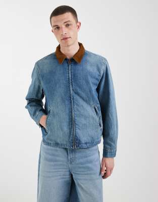 Castro - Worker-Jeansjacke in verwaschenem Blau Blau M