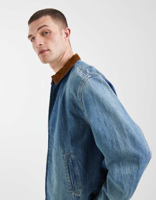 Levi's – Castro – Worker-Jeansjacke in verwaschenem Blau, 4 von 5