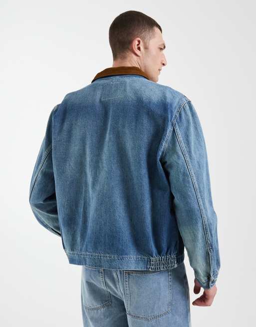 Levi's – Castro – Worker-Jeansjacke in verwaschenem Blau, 5 von 5