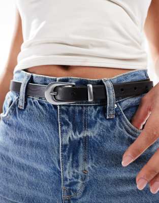 Levi's - Ceinture en cuir style western - Noir