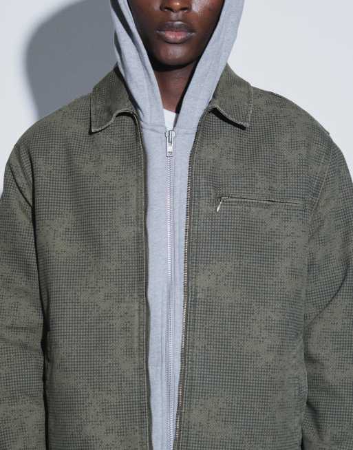 Levi's - chaqueta harrington estampada Cristobal en caqui, 3 de 5