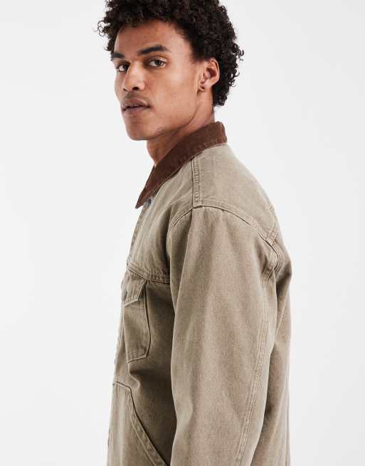 Levi's - chaqueta vaquera Munroe beige con botones, 4 de 5