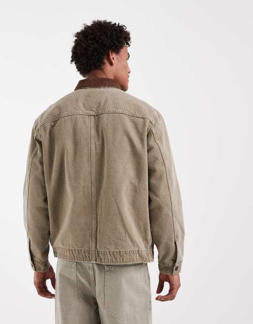 Levi's - chaqueta vaquera Munroe beige con botones, 5 de 5