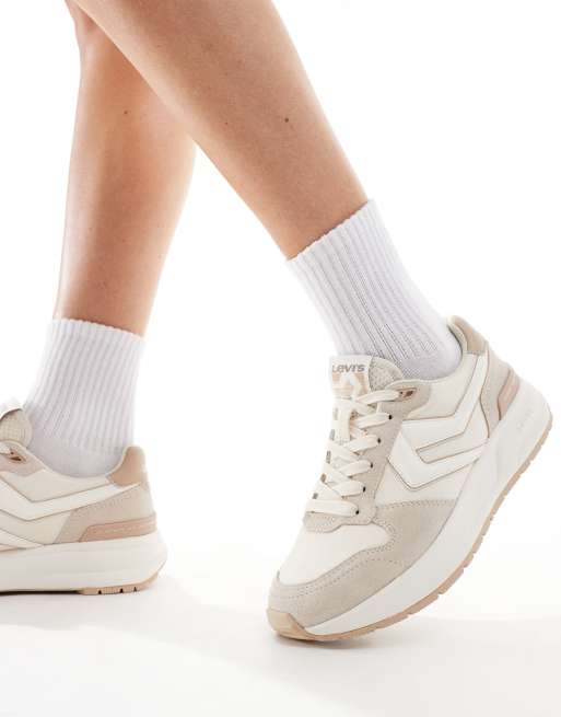 Levi's - Charge - Baskets en daim - Beige