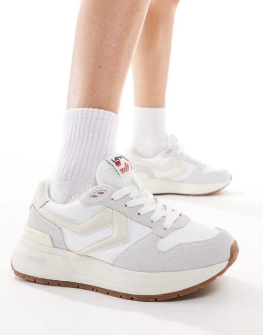 Levi's - Charge - Sneakers in camoscio bianche