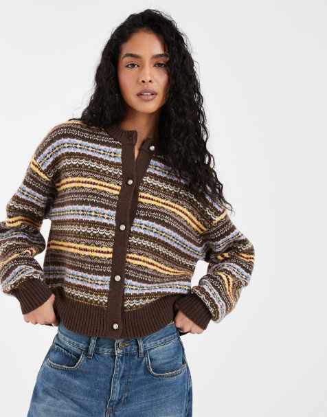 Levi's Charlotte Strickjacke mit Streifen in Blau - view 1