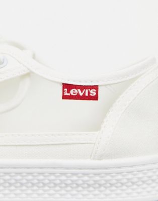 Marques de designers Levi's - Chaussures en toile transparente avec étiquette logo - Blanc