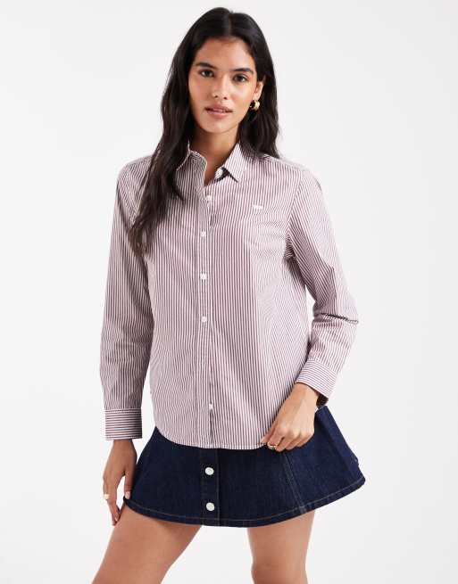 Levi's - Chemise décontractée classique à rayures - Rouge