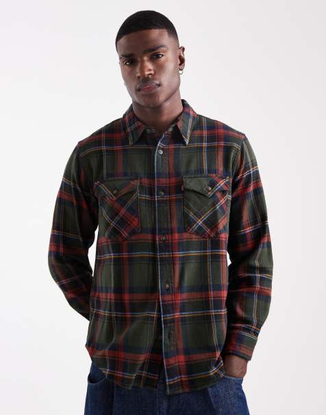 Levi's - Chemise style western décontractée à carreaux - Vert foncé - view 1