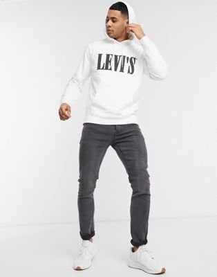 levis hoodie mens white