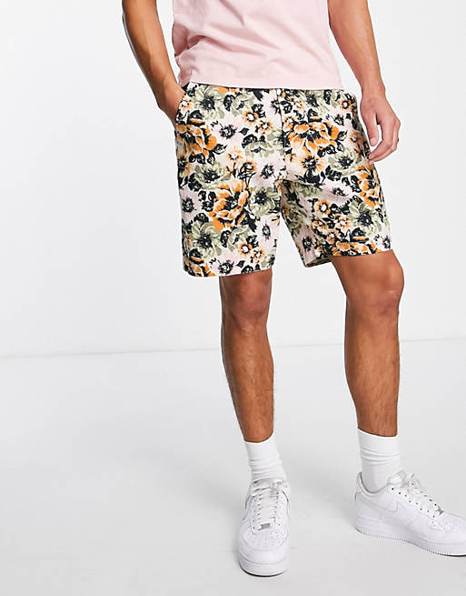 role Ambient Characterize Levi's chino ez shorts in floral print | ASOS