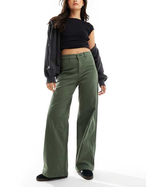 Levi's - Chinobroek met hoge taille en vintage rechte pasvorm in groen