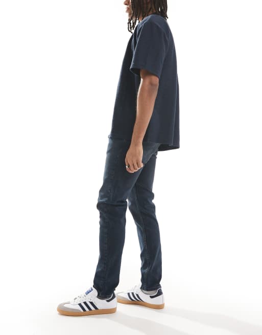 Levi's – Ciemnoniebieskie dopasowane jeansy 512 ze zwężanymi nogawkami , 2 z 5