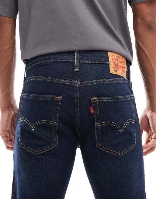 Levi's – Ciemnoniebieskie dopasowane jeansy 512 ze zwężanymi nogawkami , 4 z 5