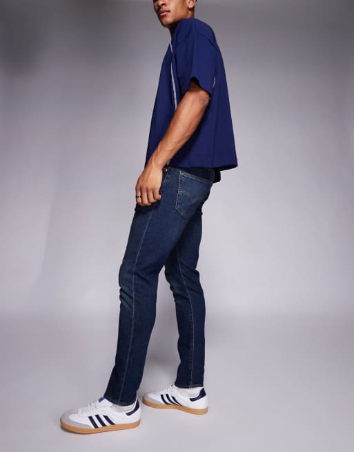 Levi's – Ciemnoniebieskie dopasowane jeansy 512 ze zwężanymi nogawkami , 3 z 5