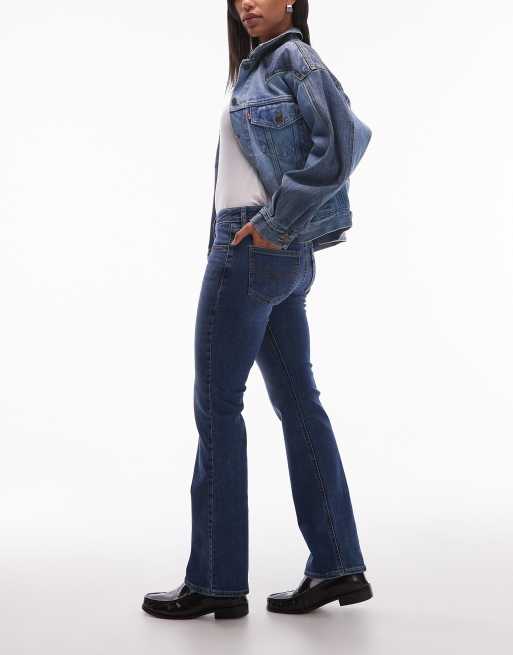 Levi's – Ciemnoniebieskie jeansy bootcut z bardzo niskim stanem , 3 z 5