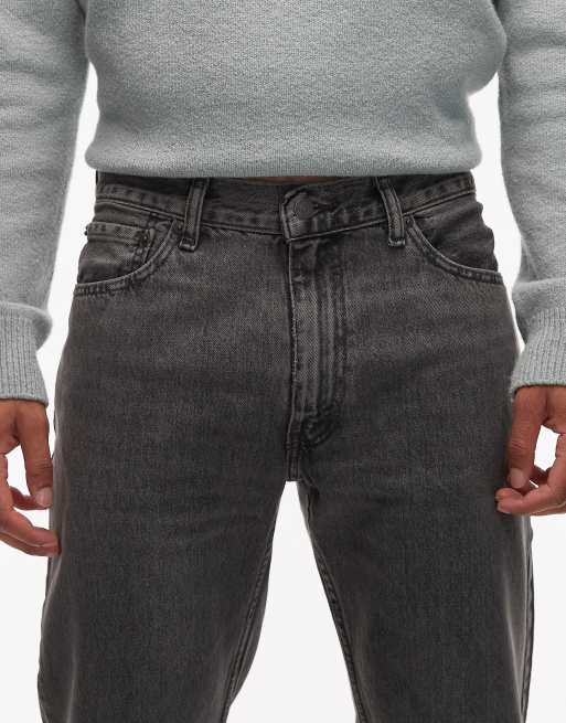 Levi's – Ciemnoszare luźne jeansy 555 z prostymi nogawkami o kroju '96 , 4 z 5