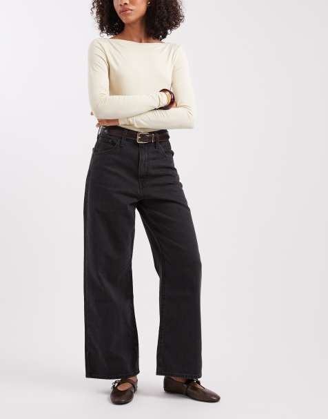 Levi's cinch baggy denim jeans in black - view 1