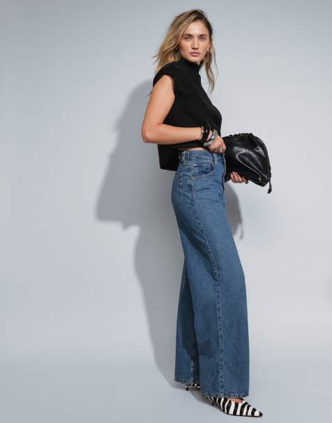 Levi's cinch baggy denim jeans in mid wash - view 1