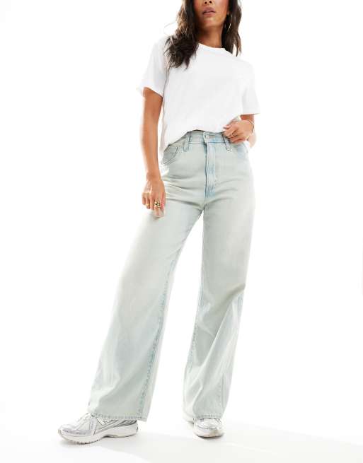 Levi's cinch baggy jeans in light stone