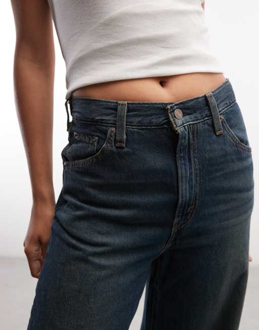 Levi's cinch baggy jeans met blauwe wassing, 3 van 5