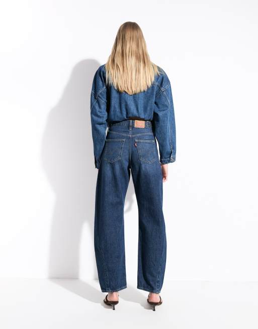 Levi's cinch barrel jeans in dark wash, 3 of 9