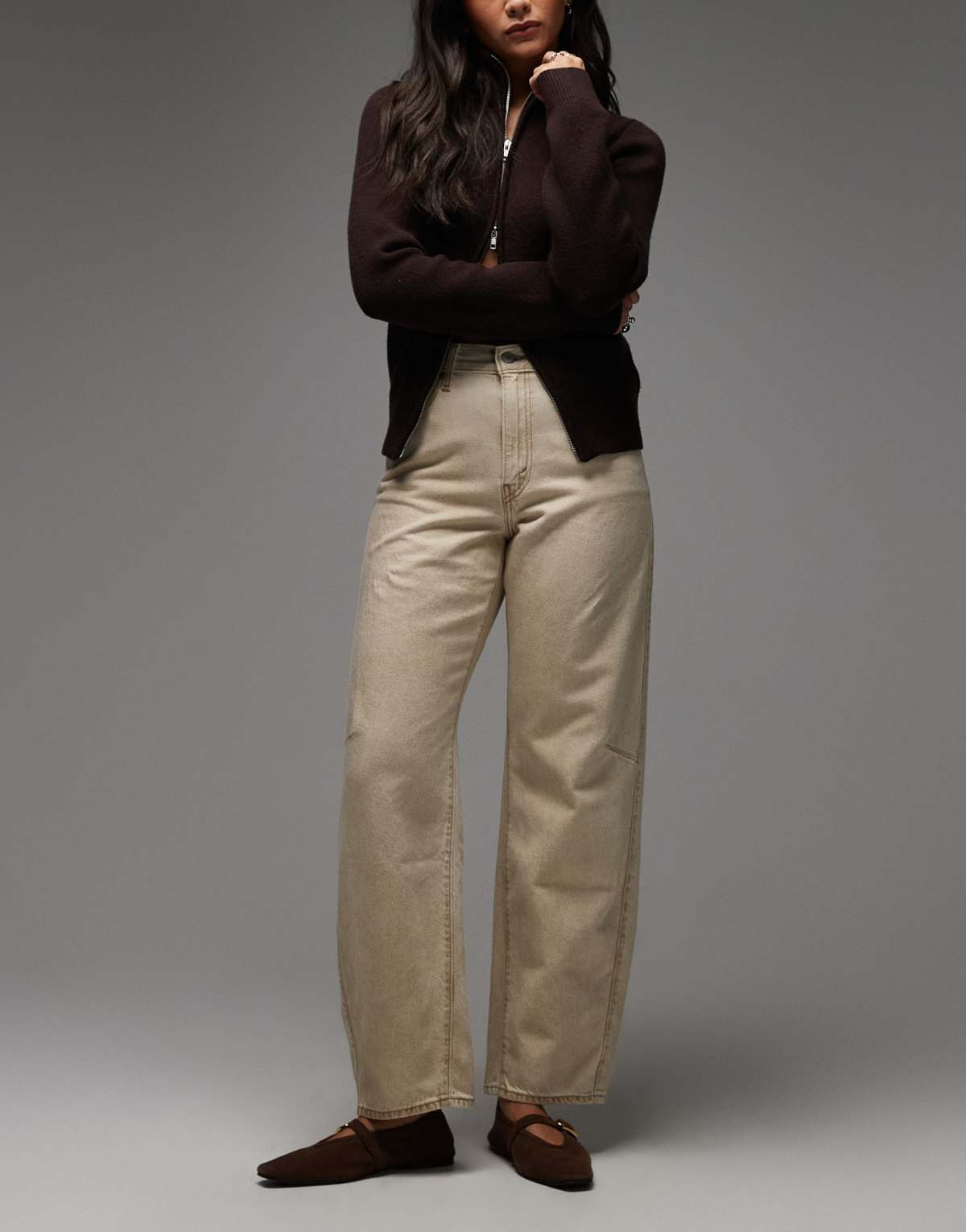 Levi's cinch barrel jeans in ecru
